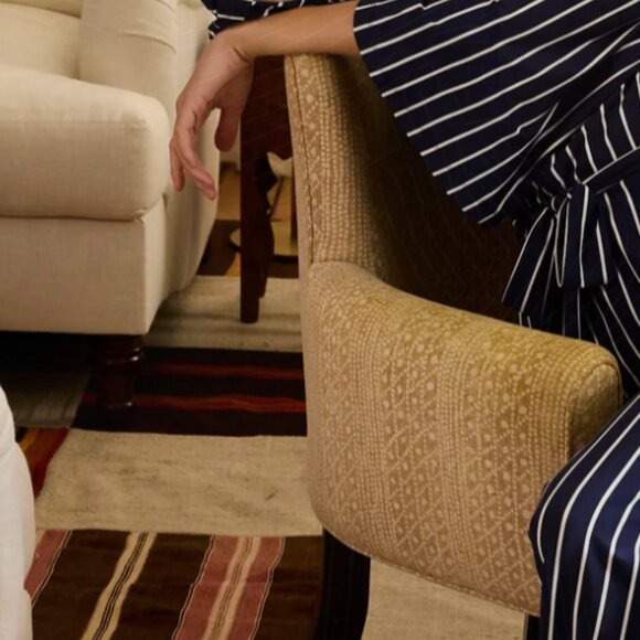 LAKE DreamModal Kimono Pajama Set in English Navy Vertical Stripe - NWT - Picture 8 of 11